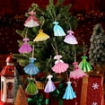 thumbnail image 6 of 24 Pieces Princess Dress Ornaments for Christmas Tree Wooden Princess Hanging Ornaments for Christmas with Rope Xmas Gifts for Girls Party Supplies Decorations, 6 of 6