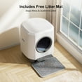 thumbnail image 2 of GOOVI Self Cleaning Cat Litter Box Smart Automatic Litter Box with App Control, White, 2 of 9