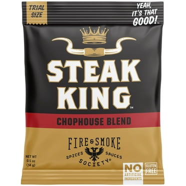 Fire & Smoke Society Steak King Steak Seasoning Mix, BBQ Rub, .5 Ounce Packet