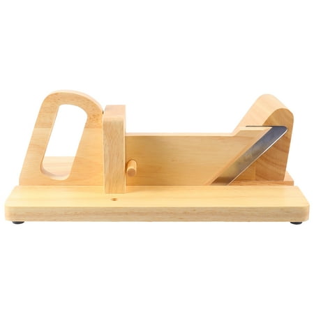 

HOMEMAXS 1Pc Sausage Slicer Wood Sausage Cutter With Stainless Steel Blade Kitchen Gadget