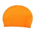 thumbnail image 4 of EIMELI New Adult Swimming Cap Waterproof Silicon Waterdrop Cover Dark Blue, 4 of 6