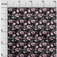 thumbnail image 2 of oneOone Polyester Spandex Black Fabric Floral Sewing Fabric By The Yard Printed Diy Clothing Sewing Supplies 56 Inch Wide, 2 of 4