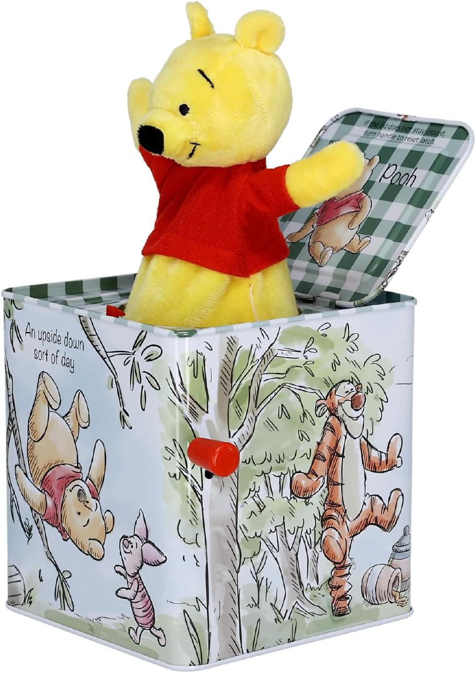 Kids Preferred Disney Baby Winnie The Pooh Jack-in-The-Box - Musical Toy for Babies Multi ,5.5"