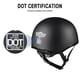 thumbnail image 4 of AHR German Style Half Face Motorcycle Helmet DOT Bike Chopper Cruiser Scooter, 4 of 9