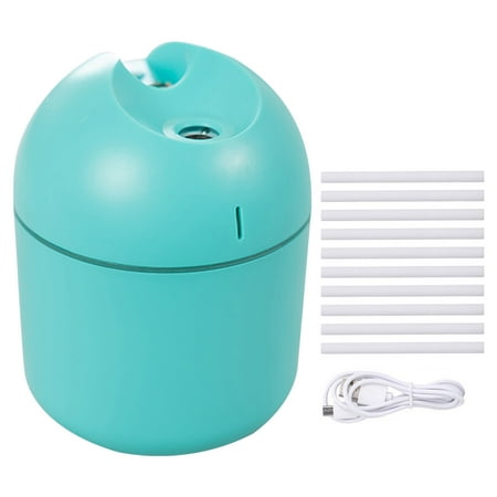 

Toma Indoor Bedroom Desk 2-in-1 Humidifier 250ml Air Diffuser Car Cool Mist Sprayer Office Dorm Personal Atomizer Household Supplies Green 10 Sticks