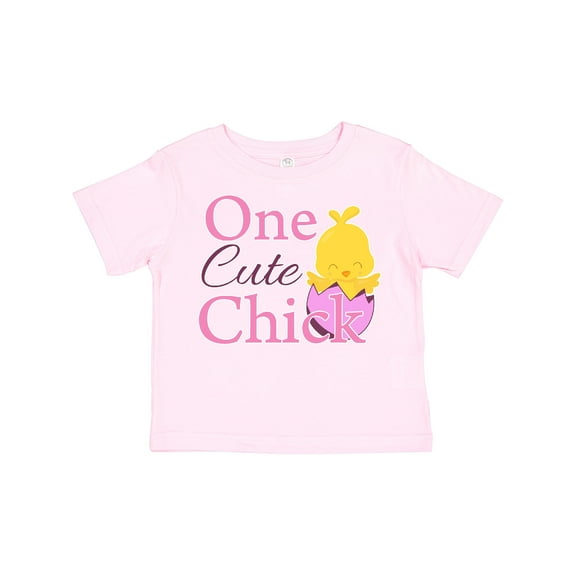 Inktastic One Cute Chick Girls Toddler T-Shirt