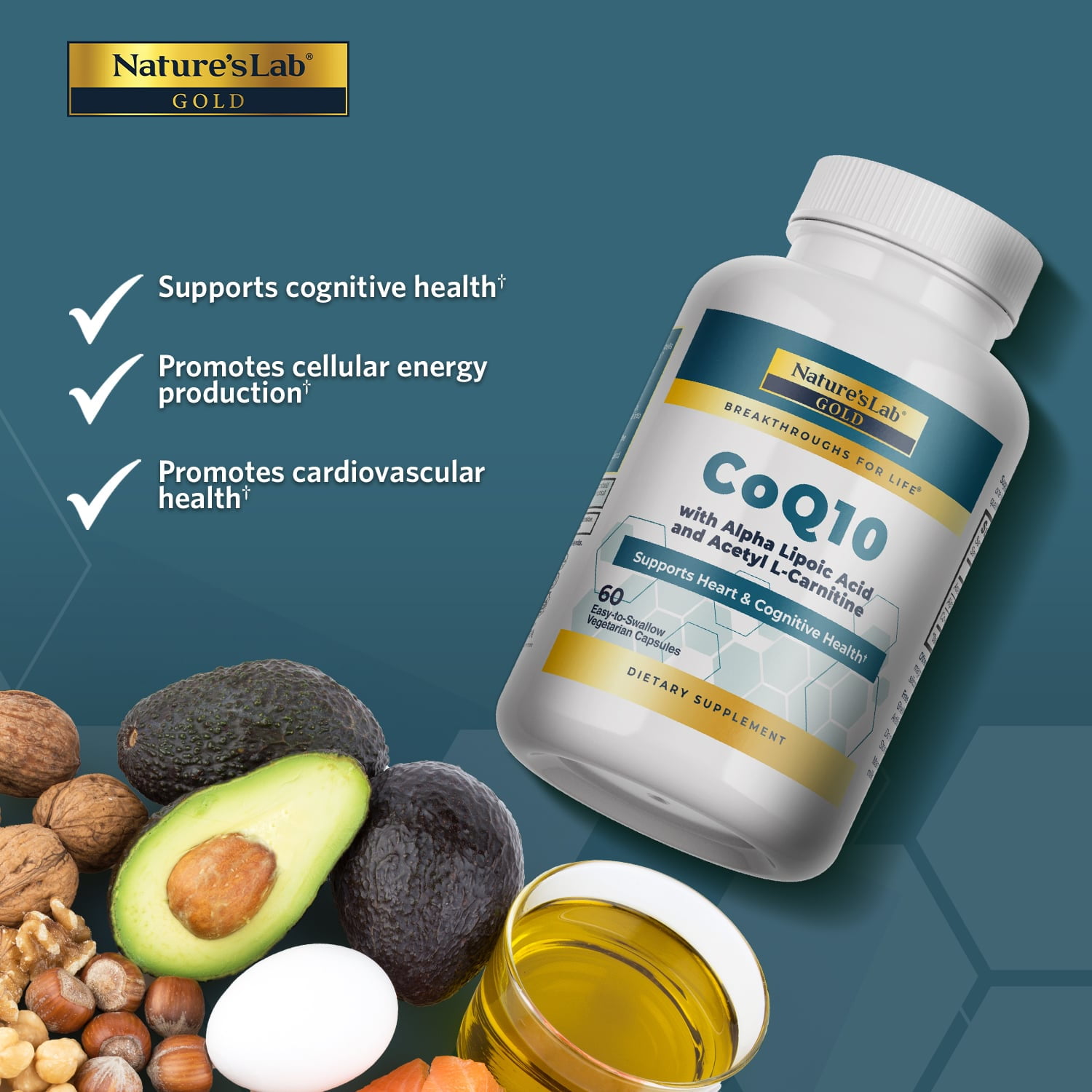 herbs of gold acetyl l-carnitine Herbs of Gold Acetyl L-Carnitine 60 Capsules main image 1