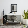 thumbnail image 2 of Sam's Pets Convertible® 22" Black and White Cat Tree End Table, 2 of 5