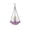Purple, variant on HCBY Solar Powered Hanging Bird Bath,Fountain Style Outdoor Bird Feeder,For Garden Patio Backyard,Water Feature Bird Accessory