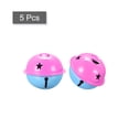 thumbnail image 3 of Jingle Bells, 40mm 5pcs Craft Bells with Star Cutouts for DIY, Blue/Rose, 3 of 6
