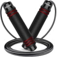 thumbnail image 1 of Blukar Springseil, Speed Rope Verstellbar Mit Hautfreundlichen Schaum Griffe, Lnge Einstellbar, Rutschfest Und Ideal Fr Fitness Ausdauer Seilsprin, 1 of 5