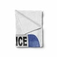 thumbnail image 2 of Police Soft Flannel Fleece Throw Blanket, Police Car Sirens on Top Cap Like Round Shaped Red and Blue Work of Art, Cozy Plush for Indoor and Outdoor Use, 50" x 70", Red Blue and White, by Ambesonne, 2 of 6