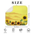 thumbnail image 4 of Microfibre Drying Mat for Kitchen Sunflower Dish Drying Drainer Mat Absorbent Drying Mat Washing Up for Glass, Plate & Cup 16inch X 18inch, 4 of 7