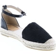 thumbnail image 6 of ANNA Becca-30 Womens Closed Toe Ankle Strap Espadrille Low Flat Platform Wedge Heel Sandal Slides Shoe, 6 of 7