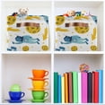 thumbnail image 7 of FREEAMG Cartoon Space Rockets Planets Stars Storage Basket, Durable Canvas Organizer With Handles Large Collapsible Storage Bins Boxes for Home Office - 2 Pack, 7 of 7