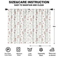 thumbnail image 2 of Blackout Kids Curtains,White Ballerina Swan Pattern Childrens Insulated Curtains Set Of 2,Bedroom Essentials,Toddler Room Decor 52"x84", 2 of 5