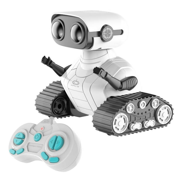 Jouet robot télécommandé rechargeable avec yeux LED, musique et sons –  Cadeau idéal
