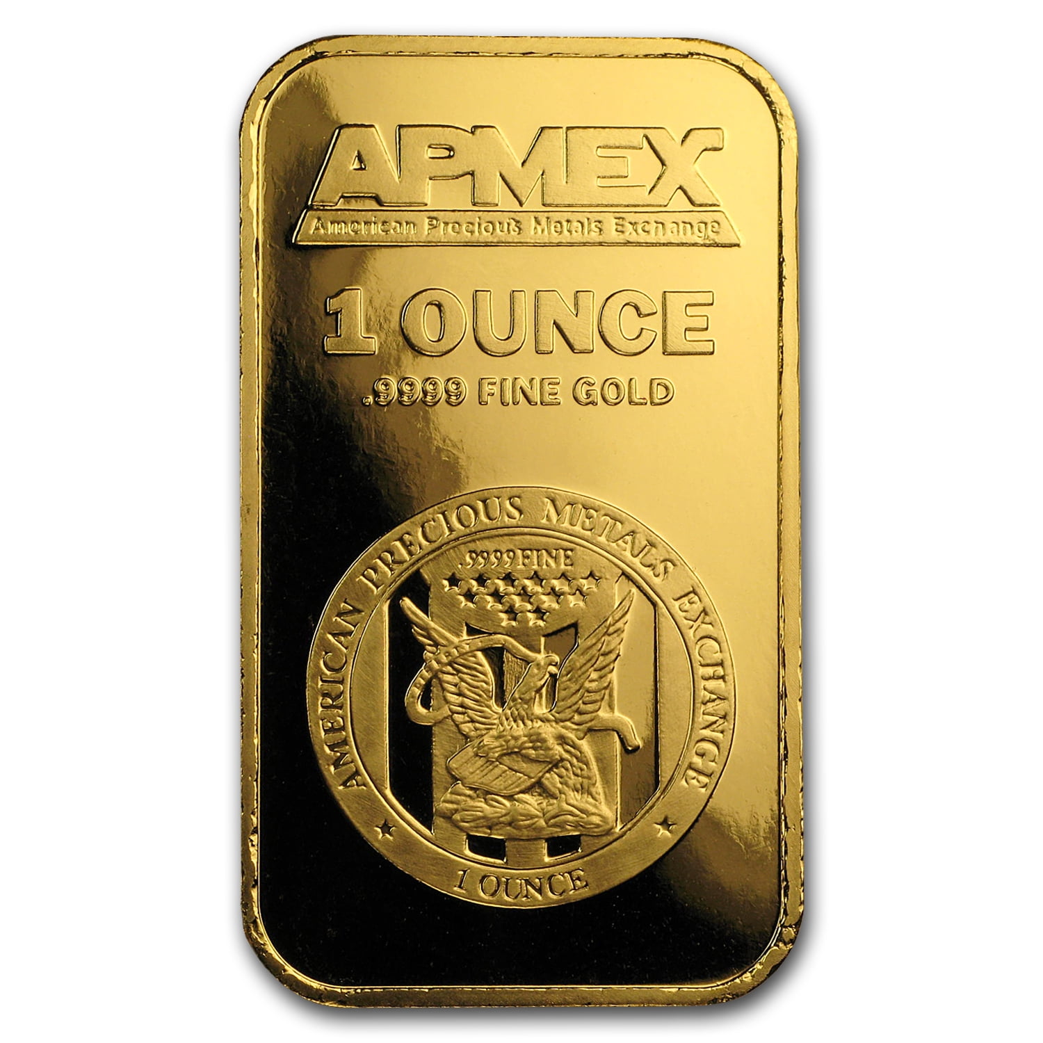 How Big Is A 1 Oz Gold Bar APMEX 1 oz Fine Gold Bar - .9999 Purity, American Eagle Design, No Card