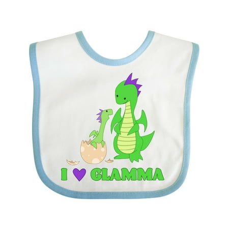 

Inktastic I Love Glamma Gift Baby Boy or Baby Girl Bib