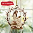 thumbnail image 6 of RuiJiao Book Lover Gift, A Little Girl Reading Decorative Window Pendant with High-Definition Printing for Home Library Decor, 6 of 7