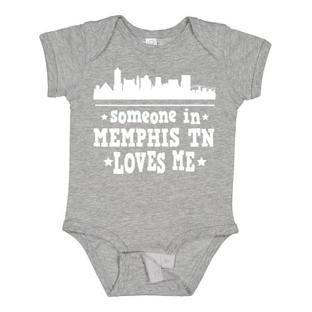 

Inktastic Memphis Tennessee Someone Loves Me Skyline Gift Baby Boy or Baby Girl Bodysuit
