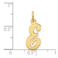 thumbnail image 3 of 14k Medium Script Initial E Charm in 14k Yellow Gold, 3 of 3