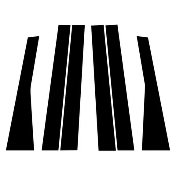 SHDNCYQ 6Pcs Gloss Black Pillar Post Fit for Jeep Grand Cherokee 2011-2019 2020 2021 Door Side Window Moulding BC Column Sticker Cover
