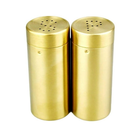 

Ipretty Seasoning Shaker Set of 2pcs Stainless Steel Spice Dispensers Spice Storage Jars for Salt Sugar Spice Pepper Cruet in the Kitchen Dining Room awesome