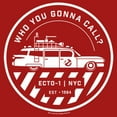thumbnail image 2 of Junior's Ghostbusters Ecto-1 Wagon Logo  Graphic Tee Red X Large, 2 of 3