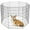 42 Inch, variant on SONGMY 36 Inch Pet Dog Playpen, 8 Panels Puppy Folding Dog Exercise Fence Pen, Indoor Outdoor Puppy Pen