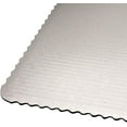 thumbnail image 4 of O'Creme White-Top Scalloped Square Cake Board 3/32 Inch Thick, 8 Inch x 8 Inch - Pack of 30, 4 of 4