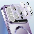 thumbnail image 3 of Magnetic for iPhone 15 Pro Max/ 15 Ultra Case Compatible with MaSafe, Camera Lens Protector Scratch Resistant Matte Slim Cover Case, 3 of 5