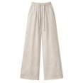 thumbnail image 5 of Women's Summer Solid Color Ice Narrow Wide Leg Pants, 5 of 5
