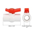 thumbnail image 2 of REGALWOVEN Ball Valve Threaded Shut-off Valve with Easy to Rotate Handle for Water Flow Control G1 White, 2 of 6