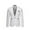 White, variant on Babysbule Mens Jackets Men's Fashion England Solid Color High Breathable Casual Single Breasted Suit