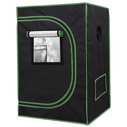 SgoodS Hydroponic Grow Tent - with Clear Observation Window & Removable Floor Tray, Waterproof Oxford Fabric & Lightproof Design for Indoor Plant Growing