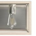thumbnail image 4 of Hunter - Squire Manor 2-light Brushed Nickel, Medium Size Vanity Light, Dimmable, Modern Style, for Bedrooms, Dining, Living Rooms - 19672, 4 of 7