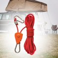 thumbnail image 6 of Ratchet Pulley Rope Hanger, Tent Wind Rope Adjustable Tensioner Quick Setup Rope Hanger Grow Light Rope Hanger for Awning Outdoor Hiking 4m Red, 6 of 9