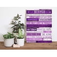 thumbnail image 6 of Inspirational Quotes Wall-Art - Purple Canvas Wall Decor For Bedroom - Motivational Posters For Girls Room Ready To Hang Size 12" x 16", 6 of 6