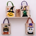 thumbnail image 4 of Tote Bags With handle Reusable Candy Bags Scary Pattern Gift Bags for Children Themed Party, 4 of 7