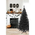thumbnail image 2 of Perfect Holiday 4ft Canadian Pine Christmas Tree, 291 pvc branch tips with Metal Stand, Halloween Black, 2 of 8