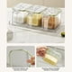 thumbnail image 4 of Recipiente de curado sellado con ventosa montado | Caja organizadora de pared para cocina transparente y transparente hermética con ganchos y estante extraíble | 1 juego 25,9x11,8x7,5cm, 4 of 6