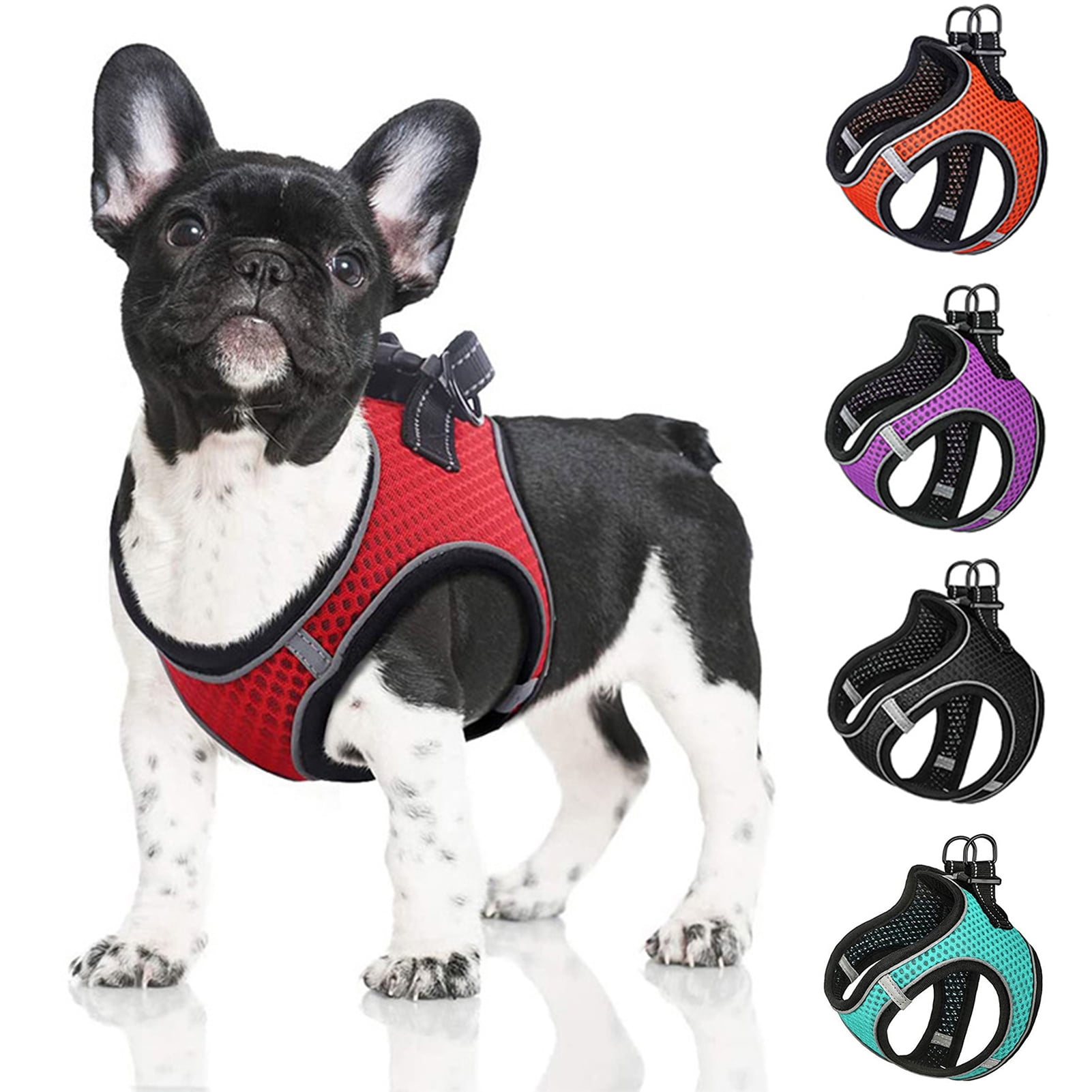 Sarkoyar Pet Harness Reflective Stripes Comfortable to Wear Good Air