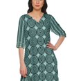 thumbnail image 3 of Moomaya V Neck Printed Kurta And Palazzo Pant Set Ethnic Wear Dress For Women, 3 of 6