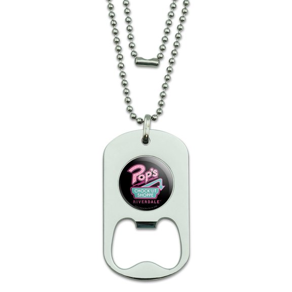 Riverdale Pops Chock'lit Shoppe Military Dog Tag Bottle Opener Pendant