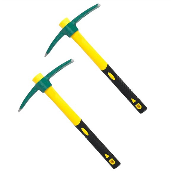 Pickaxe Mattock Hoe Heavy Duty Gardening Hand Pick, Pick Ax Hand Tool for Digging Weeding Exploration Camping