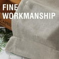 thumbnail image 5 of Turquoize Natural Linen Light Filtering Semi Sheer Living Room Curtains Back Tab Loop Pocket 2 Panels for Bedroom,52" X 96", Oatmeal, 5 of 6