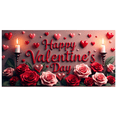 thumbnail image 6 of LUUFILx Valentine's Day Backdrop Banner for Party Background Decorations Romantic Celebration Photography Props Valentines Decors, 6 of 9