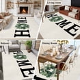 thumbnail image 6 of Rectangle Area Rug 6x9ft,Home Green Eucalyptus Leaves Garland Washable Carpet Non-Slip Runner Accent Rugs Indoor Floor Mat for Bedroom Living Room Decor,Retro Linen, 6 of 9