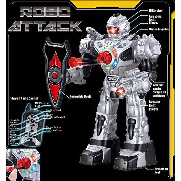 その他 GIZMO Amazon.com: Think Gizmos - RoboShooter Remote Control Robot